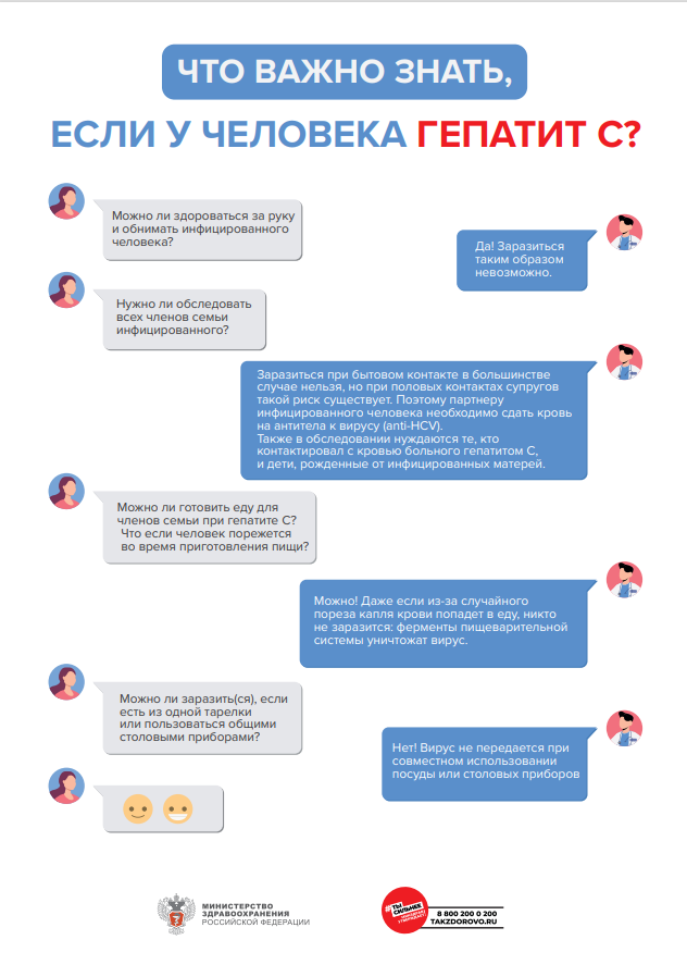  Методические  рекомендации для населения и медицинских работников по вопросам профилактики заражения и распространения хронического вирусного гепатита С
