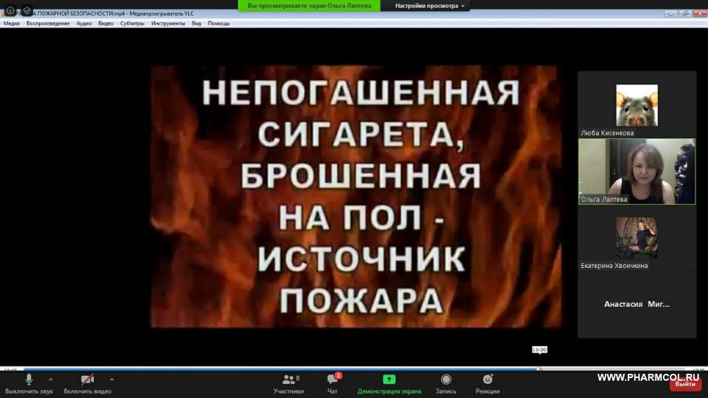 Онлайн-урок «Безопасное поведение в летний период и пожарная безопасность»