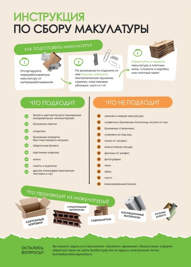 Всероссийская акция по сбору макулатуры «БумБатл». Прими участие!