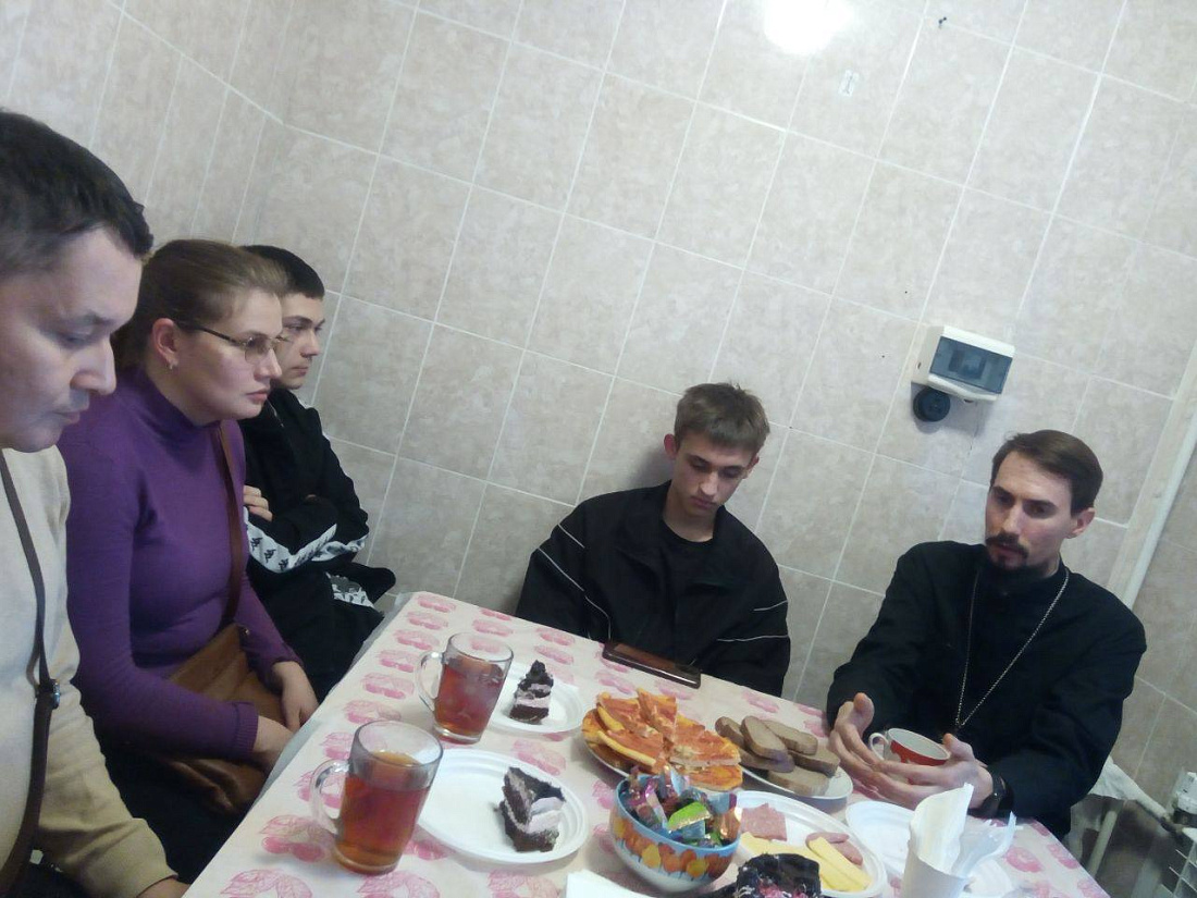 Встреча  студентов со священником  