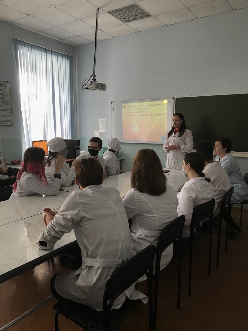 Декада специальности «Лабораторная диагностика». Викторина «Первые шаги в профессию»