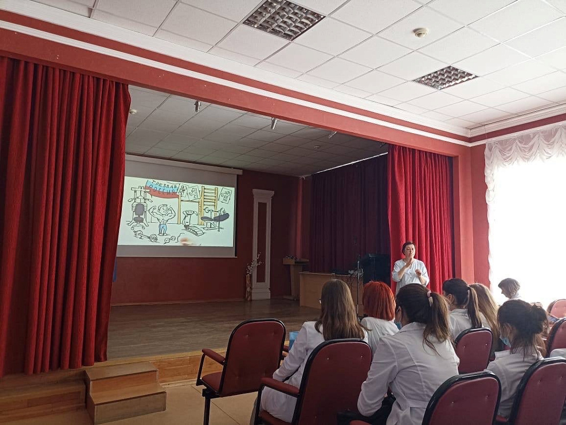 Месячника  ЗОЖ.  Беседы со студентами