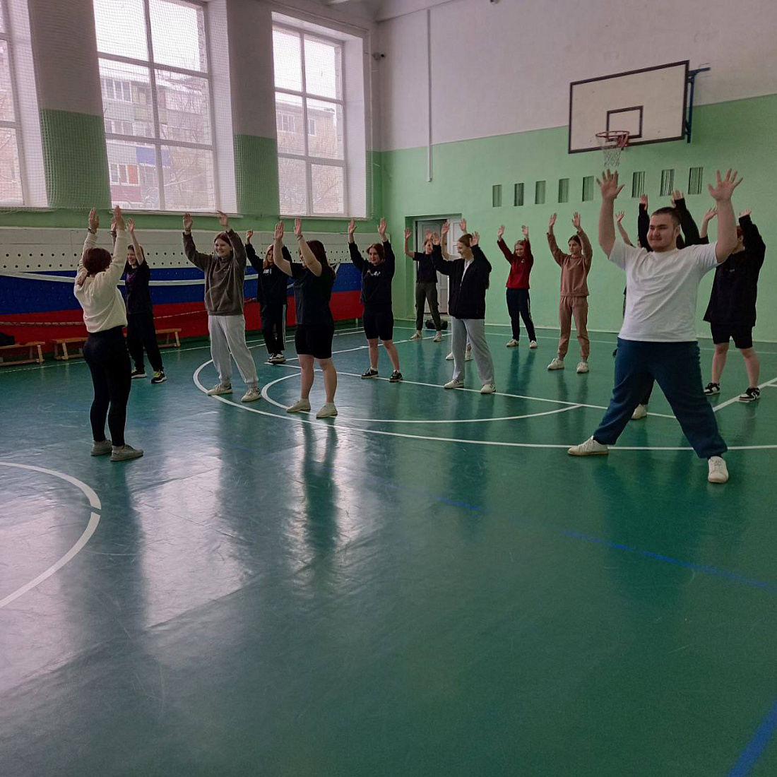 Празднование  Дня  российского студента.  Спортивный    флешмоб