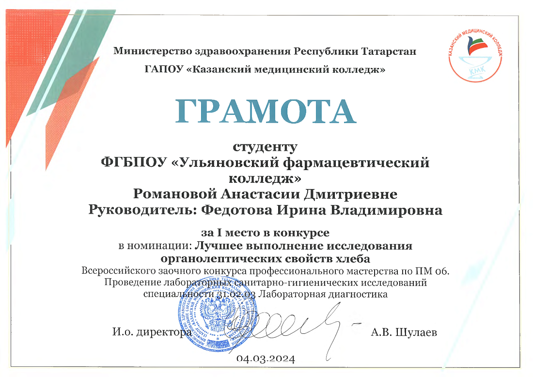 Студенты колледжа стали победителями и призёрами Всероссийского конкурса профессионального мастерства