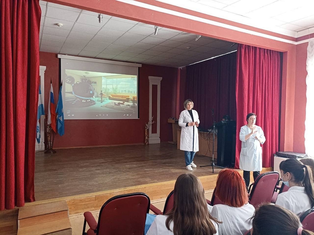 Месячника  ЗОЖ.  Беседы со студентами