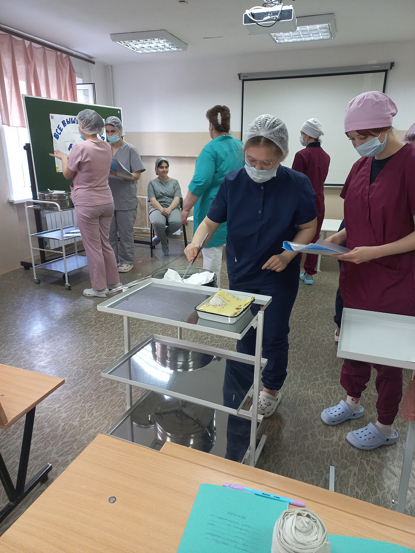 Проведено открытое практическое занятие со студентами специальности «Сестринское дело»