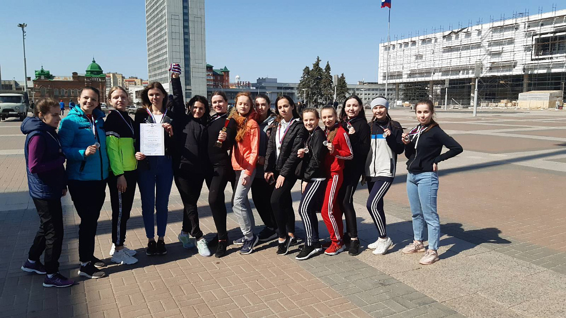 Легкоатлетические эстафета Ленинского района. 3-е место!