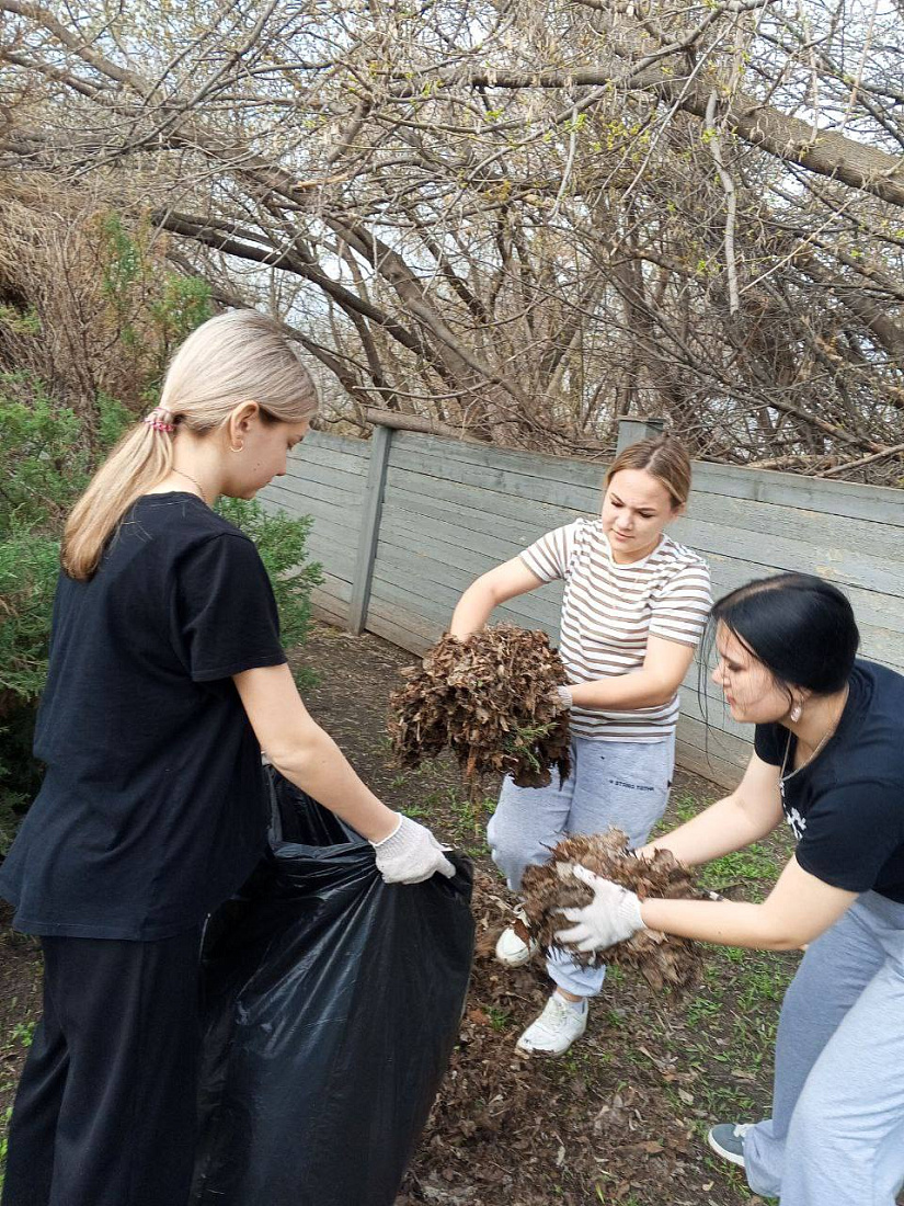 Студенты  Ульяновского фармацевтического колледжа приняли участие в  субботнике на территории музея «Симбирские типографии»