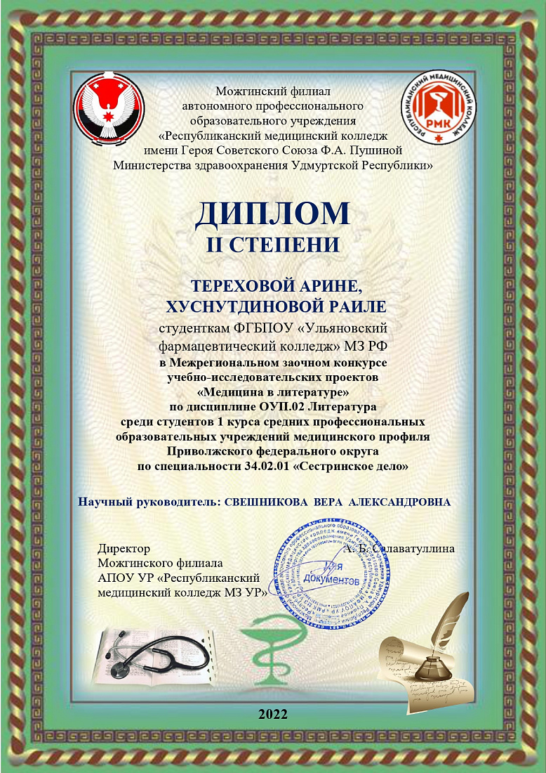 Студенты колледжа стали призёрами межрегионального конкурса учебно-исследовательских проектов