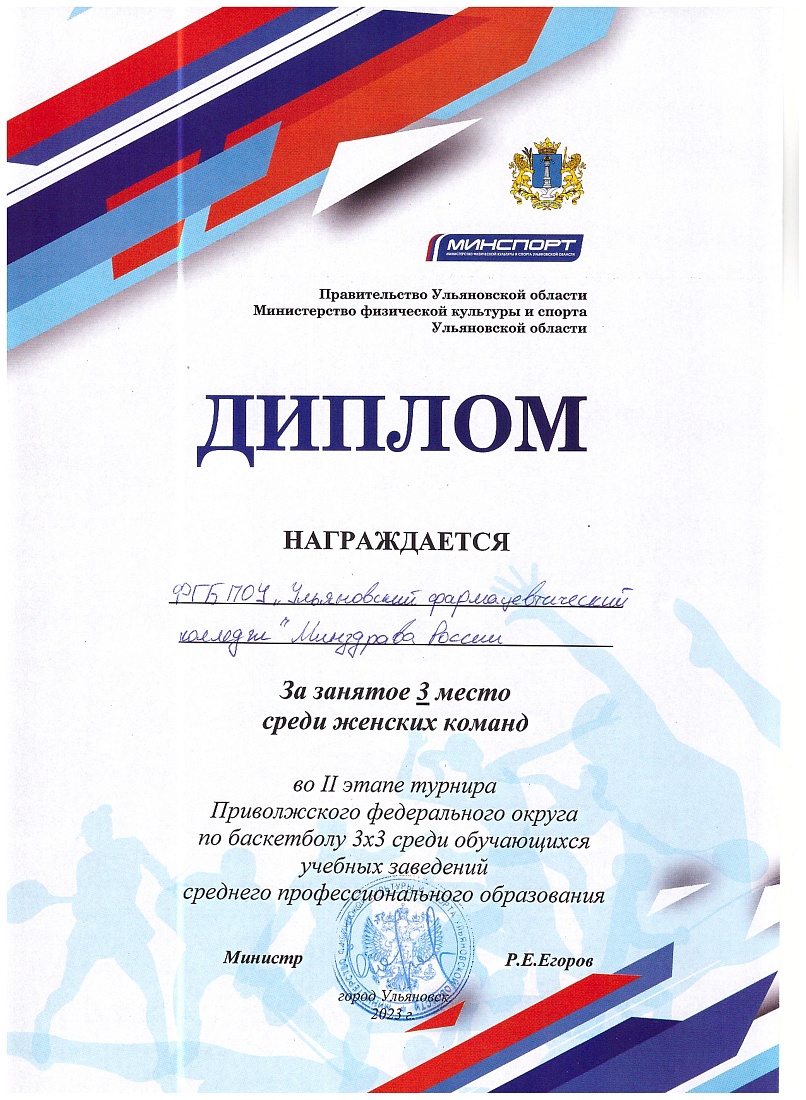 Турнир Приволжского федерального округа по баскетболу. II этап. Третье место!