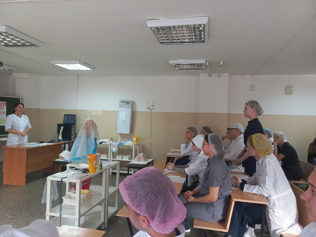 Проведено открытое практическое занятие на специальности «Сестринское дело»